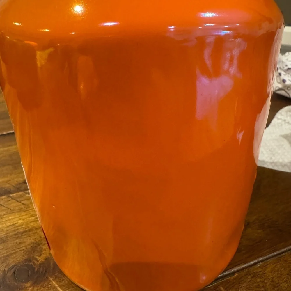 Rae Dunn Glossy Orange Birdhouse
